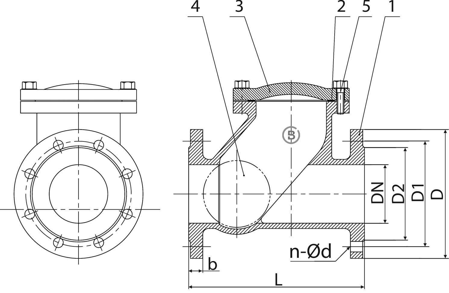 Ball-check-valve