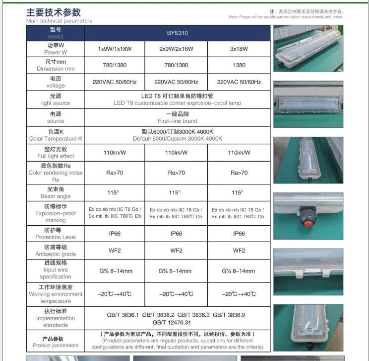 Đèn Tuyp Chống Nổ Bys Ztzn