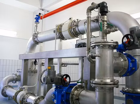 Two-avk-air-valves-installed