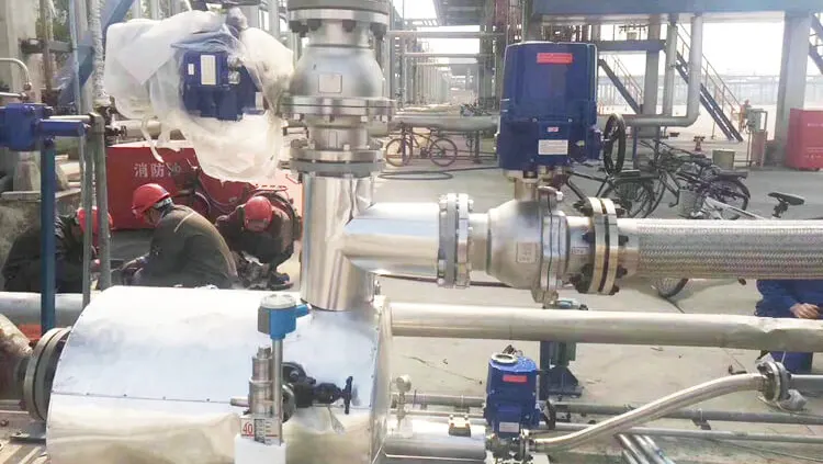 Explosion-proof-ball-valves-used-in-chemical-plants